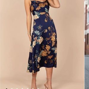 NWT Dorian Navy Petal and Pup floral Dress